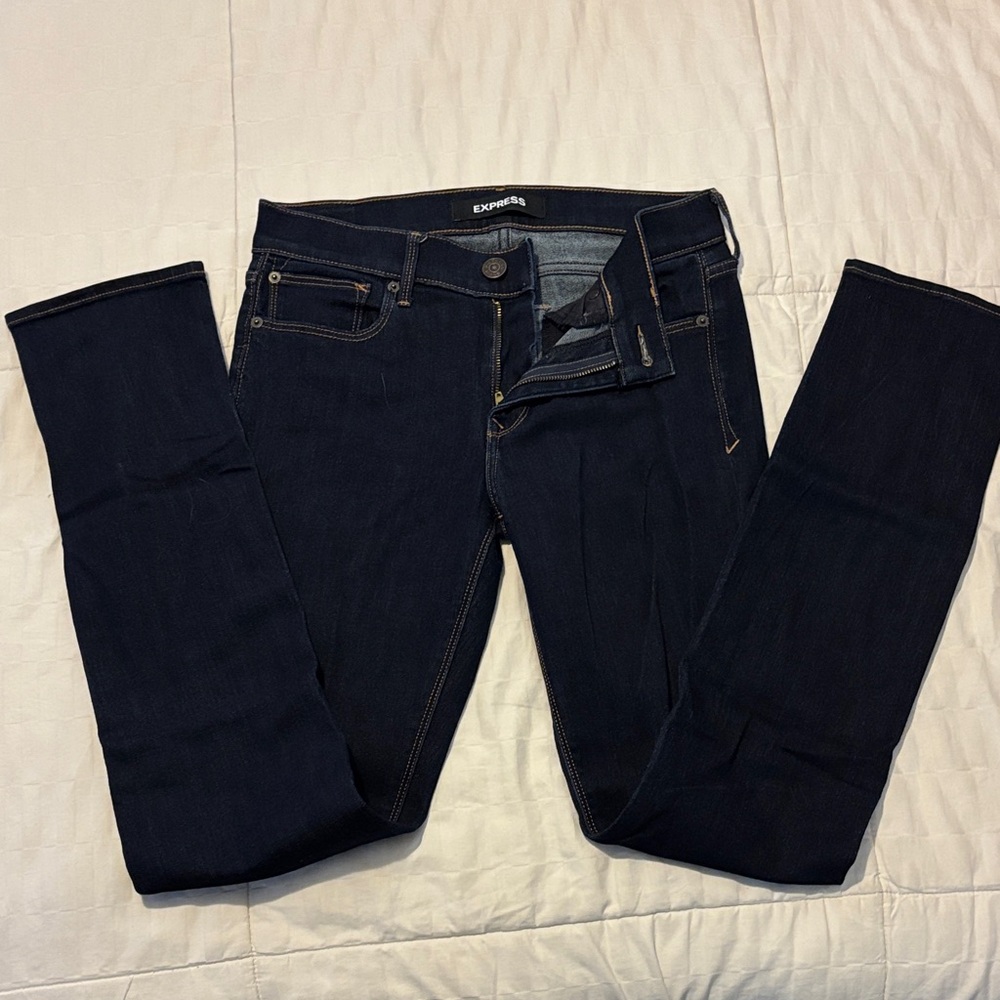 Express Midnight Blue Denim Jeans